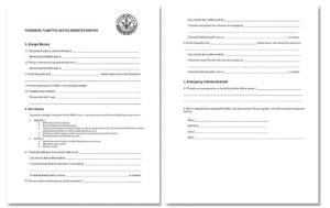 active shooter response training personal plan sheet